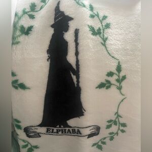 Wicked soft plush throw blanket with the witch Elphaba 50x70 in